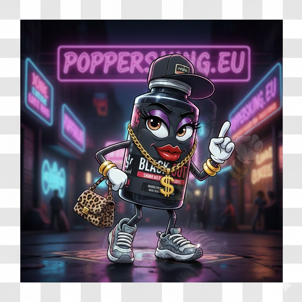 Poppersking Maskottchen Logo